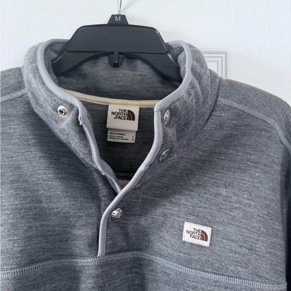 The North Face Men's Charcoal Zip-Up Sweater - Picture 2 of 3